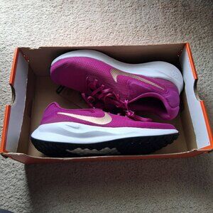 Nike Revolution 7 Womens Hot Fuchsia Red Bronze Running Shoes FB2208-501 Sz 8.5